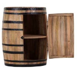 4251287784039 - Bar Schrank Weinschrank Bartisch aus Mango Massivholz - HolzfaÃ WeinfaÃ FaÃmÃ¶bel FaÃschrank Hotel & Restaurant Einrichtung MÃ¶bel Tisch