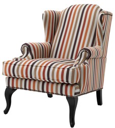 4251287784107 - Sessel mehrfarbig mit schwarzen Beinen 81 x 104 x H 104 cm - Luxus Kollektion