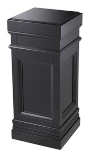 4251287784275 - SÃ¤ule Schwarz 44 x 44 x H 103 cm - Luxus Beistelltisch
