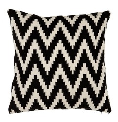 4251287784510 - Luxus Kissen 2er Set 50 x H 50 cm Schwarz   Beige - Wohnzimmer Accessoires