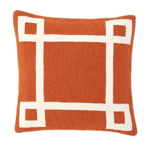 4251287784671 - Designer Zierkissen Orange 50 x H 50 cm - Luxus Kissen