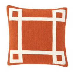 4251287784671 - Designer Zierkissen Orange 50 x H 50 cm - Luxus Kissen