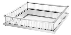 4251287784923 - Luxus Serviertablett Silber 395 x 395 x H 9 cm - Gastronomie Accessoires