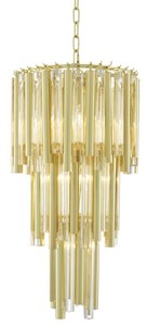 4251287784985 - Luxus Kronleuchter Gold Durchmesser 35 x H 68 cm - Hotel MÃ¶bel