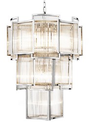 4251287785111 - Luxus Hotel Kronleuchter Silber Durchmesser 58 x H 84 cm - Limited Edition