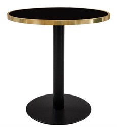 4251287785265 - Luxus Esstisch Schwarz   Gold 70 x H 76 cm - Designer EsszimmermÃ¶bel