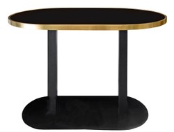 4251287785272 - Luxus Esstisch Schwarz   Gold 110 x 70 x H 76 cm - Designer EsszimmermÃ¶bel