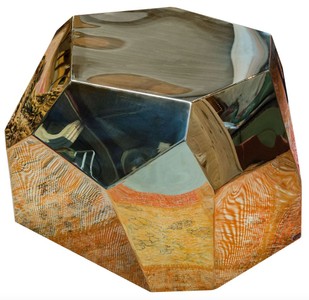 4251287785364 - Designer Wohnzimmertisch   Beistelltisch Gold 89 x 90 x H 45 cm - Designer Kollektion