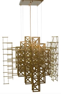 4251287785401 - Designer HÃ¤ngeleuchte Messing 695 x 695 x H 60 cm - Hotel MÃ¶bel