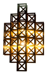 4251287785562 - Designer Wandleuchte Messing 36 x 18 x H 57 cm - Hotel MÃ¶bel