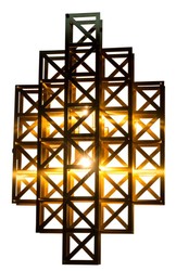 4251287785562 - Designer Wandleuchte Messing 36 x 18 x H 57 cm - Hotel MÃ¶bel