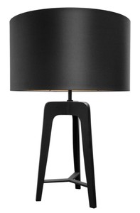 4251287785586 - Designer Tischlampe Mattschwarz 605 x H 91 cm - Hotel Restaurant MÃ¶bel
