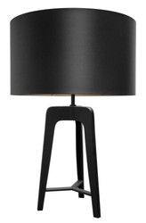 4251287785586 - Designer Tischlampe Mattschwarz 605 x H 91 cm - Hotel Restaurant MÃ¶bel