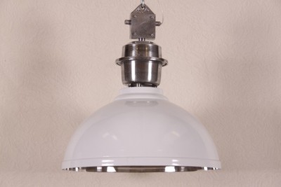 4251287785579 - Vintage Industrie HÃ¤ngeleuchte Epoxy WeiÃ Metall Durchmesser 52 cm - Restaurant - Hotel Lampe Leuchte - Industrial Leuchte