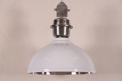 4251287785579 - Vintage Industrie HÃ¤ngeleuchte Epoxy WeiÃ Metall Durchmesser 52 cm - Restaurant - Hotel Lampe Leuchte - Industrial Leuchte