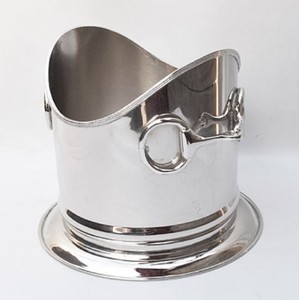 4251287785869 - Luxus WeinkÃ¼hler Silber 24 x H 21 cm - Hotel Restaurant Kollektion Horsebit