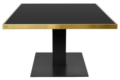 4251287785944 - Designer Esstisch Schwarz   Gold 120 x 120 x H 76 cm - Luxus EsszimmermÃ¶bel