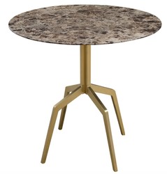 4251287786026 - Luxus Esstisch Gold   Schwarz 80 x H 76 cm - EsszimmermÃ¶bel