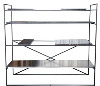 4251287786057 - Luxus Wohnzimmerschrank Schwarz 110 x 45 x H 1005 cm - Designer Regalschrank