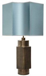 4251287786088 - Luxus Tischlampe Mattschwarz   TÃ¼rkis 55 x H 89 cm - Luxus QualitÃ¤t