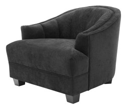 4251287786187 - Wohnzimmer Sessel in schwarz 93 x 90 x H 75 cm - Luxus MÃ¶bel