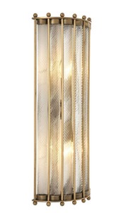 4251287786200 - Luxus Wandlampe Antik Messing 22 x 11 x H 54 cm - Hotel Restaurant Kollektion