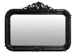 4251287786255 - Antik Stil Wandspiegel Schwarz 142 x H 100 cm - Barock MÃ¶bel