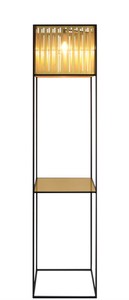 4251287786385 - Luxus Stehleuchte mit schwarz pulverbeschichteten Rahmen - Hotel Kollektion