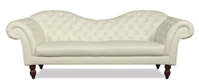 4251287786583 - Chesterfield 3er Sofa Venedig -  Echt Leder Creme