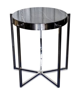 4251287786705 - Luxus Hotel Beistelltisch Schwarz 65 x H 67 cm - Hotel MÃ¶bel