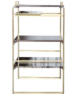 4251287786743 - Luxus Designer Beistelltisch Gold 45 x 45 x H 805 cm - Designer MÃ¶bel