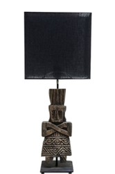 4251287786774 - Luxus Tischlampe mit schwarzem Lampenschirm 30 x 15 x H 74 cm - Limited Edition