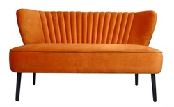 4251287787221 - Luxus Wohnzimmer Sofa Orange 129 x 75 x H 735 cm - Designer MÃ¶bel