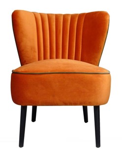 4251287787290 - Luxus Wohnzimmer Sessel Orange 61 x 70 x H 73 cm - Designer MÃ¶bel