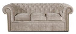 4251287787559 - 3er Sofa Grau 210 x 100 x H 78 cm - Luxus Chesterfield Schlafsofa