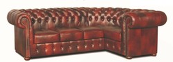 4251287787573 - Chesterfield Echtleder Ecksofa Weinrot 260 x 160 x H 78 cm - Luxus WohnzimmermÃ¶bel