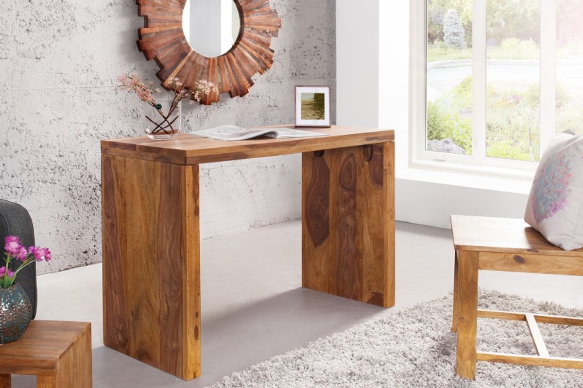 Casa Padrino Designer Desk Solid Wood 100cm - Secretary Console - Casa Padrino Designer Desk Solid Wood 100cm - Secretary Console