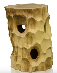 4251287788044 - Luxus Wohnzimmer Beistelltisch   Hocker Naturfarben - Luxus QualitÃ¤t