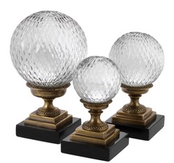 4251287789102 - Dekoobjekt Designer Deko 3er Set - Luxus Wohnzimmer Accessoires