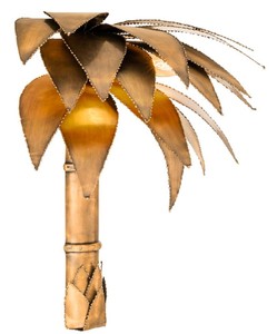 4251287789218 - Luxus Wandleuchte im Palmen Design 44 x 24 x H 43 cm - Designer Wandlampe