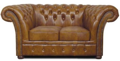 4251287789492 - Chesterfield Echtleder 2er Sofa Braun 170 x 90 x H 80 cm - Luxus Wohnzimmermöbel 4251287789492 - Chesterfield Echtleder 2er Sofa Braun 170 x 90 x H 80 cm - Luxus Wohnzimmermöbel