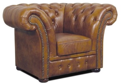 4251287789508 - Chesterfield Echtleder Sessel Braun 110 x 90 x H 80 cm - Luxus Wohnzimmermöbel 4251287789508 - Chesterfield Echtleder Sessel Braun 110 x 90 x H 80 cm - Luxus Wohnzimmermöbel