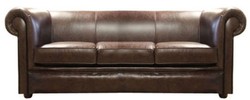 4251287789744 - Echtleder 3er Wohnzimmer Sofa Dunkelbraun 200 x 90 x H 80 cm - Luxus WohnzimmermÃ¶bel