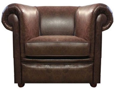 4251287789751 - Echtleder Wohnzimmer Sessel Dunkelbraun 110 x 90 x H 80 cm - Luxus WohnzimmermÃ¶bel