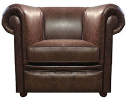 4251287789751 - Echtleder Wohnzimmer Sessel Dunkelbraun 110 x 90 x H 80 cm - Luxus WohnzimmermÃ¶bel