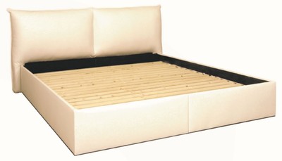 4251287789935 - Bett WeiÃ - Echtleder SchlafzimmermÃ¶bel