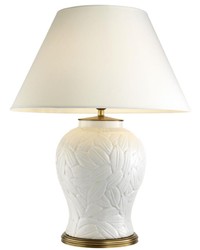 4251287790382 - Luxus Keramik Tischlampe WeiÃ   Antik Messing - WohnzimmermÃ¶bel