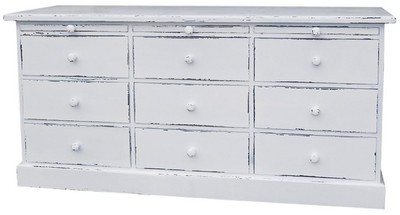 4251287790535 - Landhausstil Kommode mit 6 Schubladen - BÃ¼romÃ¶bel im Landhausstil