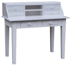 4251287790573 - Schreibtisch mit 6 Schubladen 109 x 60 x H 102 cm - MÃ¶bel im Landhausstil