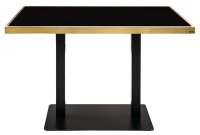 4251287790689 - Luxus Esstisch Schwarz   Gold 110 x 70 x H 76 cm - EsszimmermÃ¶bel